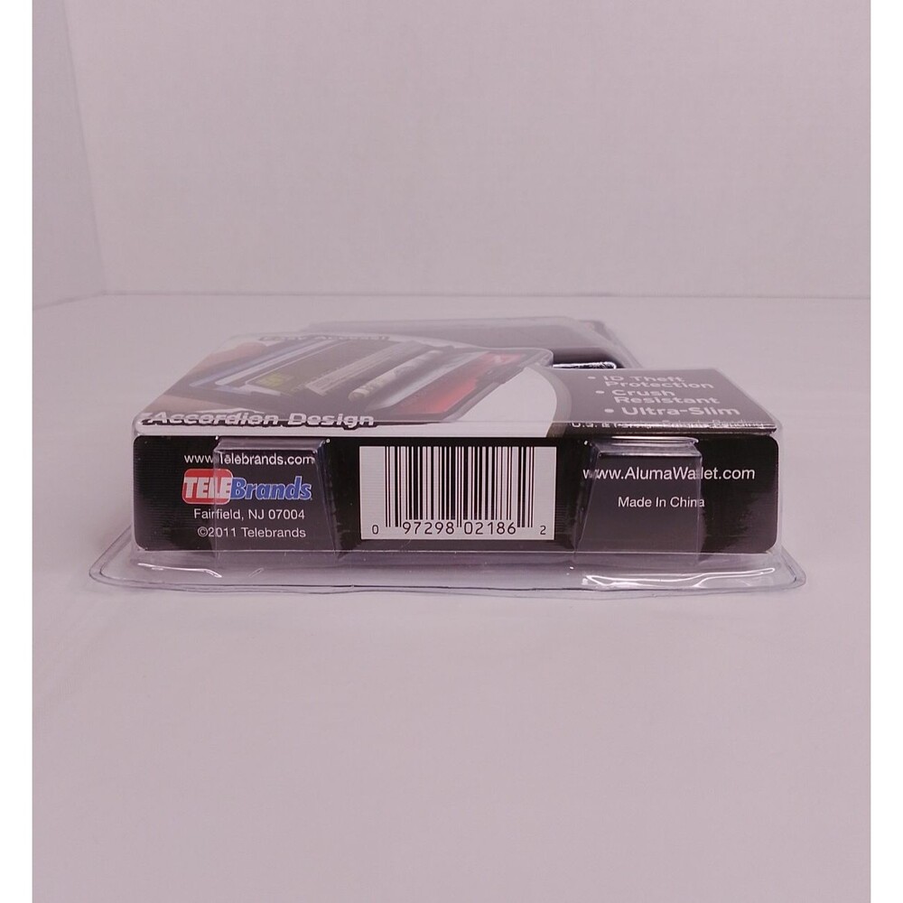 Telebrands Aluma Wallet Black RFID Blocking Waterproof Credit Card Case NEW - Picture 4 of 5